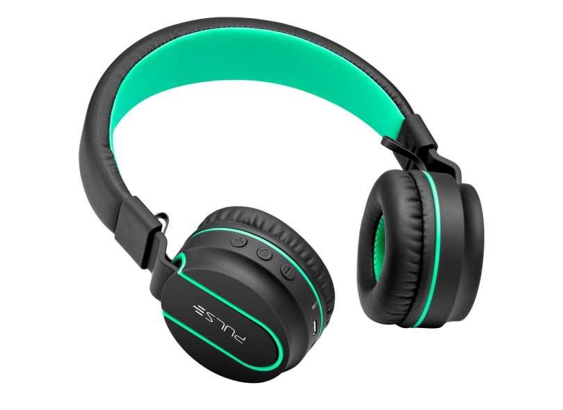 HEADSET PULSE BLUETOOTH PRETO E VERDE (PH215)