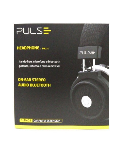 HEADSET PULSE LARGE BLUETOOTH PRETO (PH230)