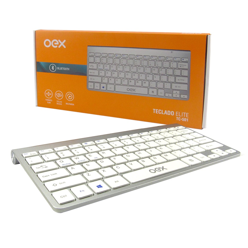 TECLADO BLUETOOTH ELITE PRATA (TC501)