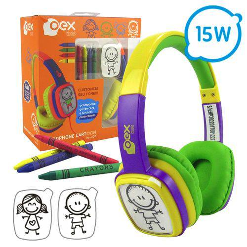 HEADPHONE TOON LR/AZ HP302