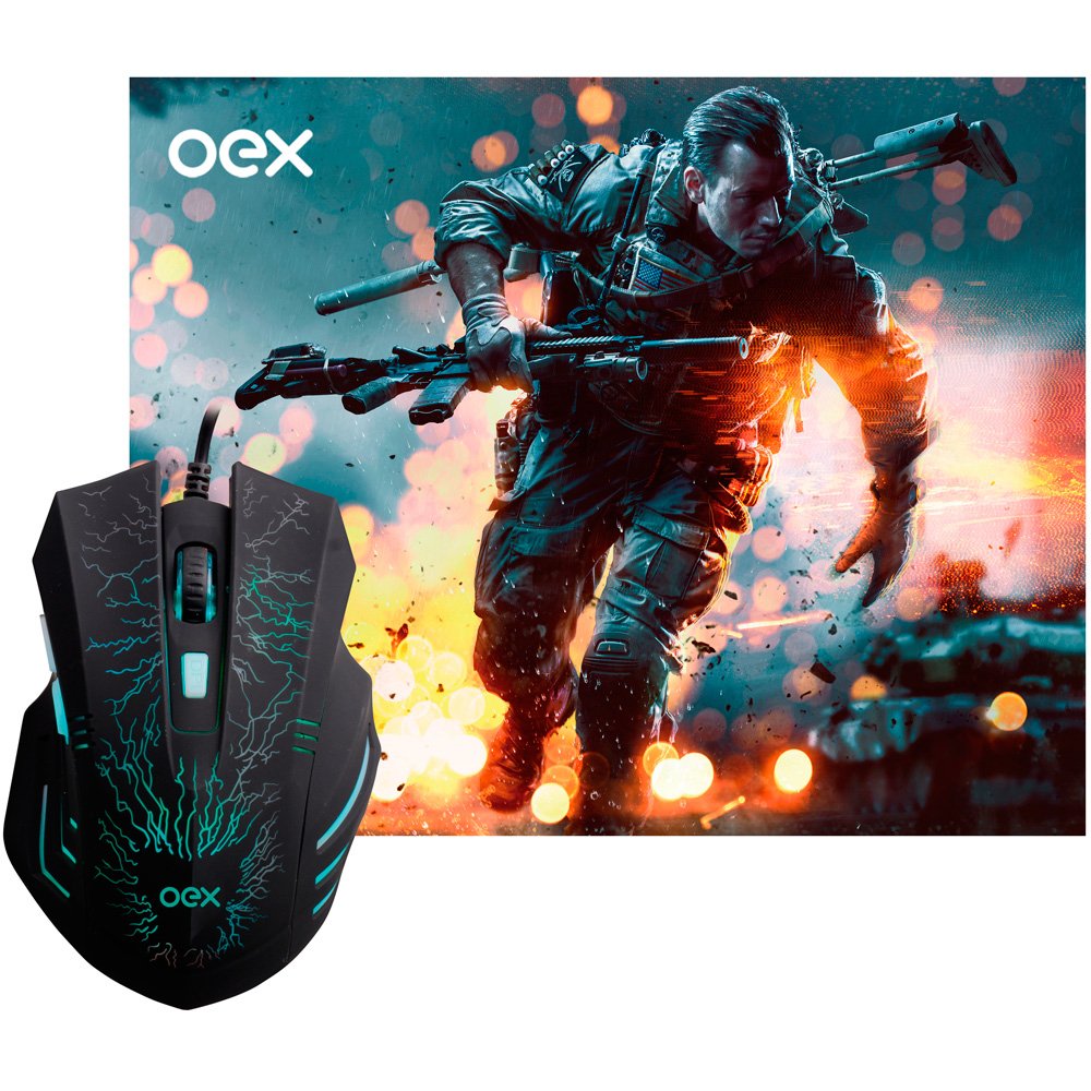 MOUSE USB+MOUSEPAD GAMER STAGE (MC101)
