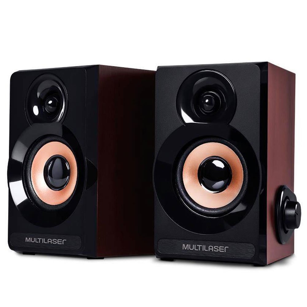 CX SOM 2.0 USB 6W RMS ACABAMENTO MADEIRA (SP261)