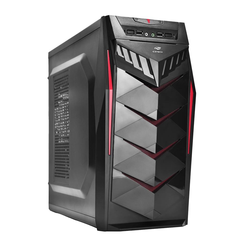 GABINETE 1 BAIA GAMER MT-G70BK PRETO