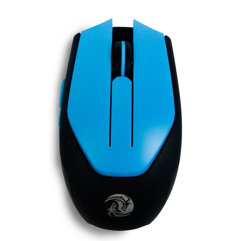 MOUSE USB BLAZE 3200DPI PRETO COM AZUL MS311