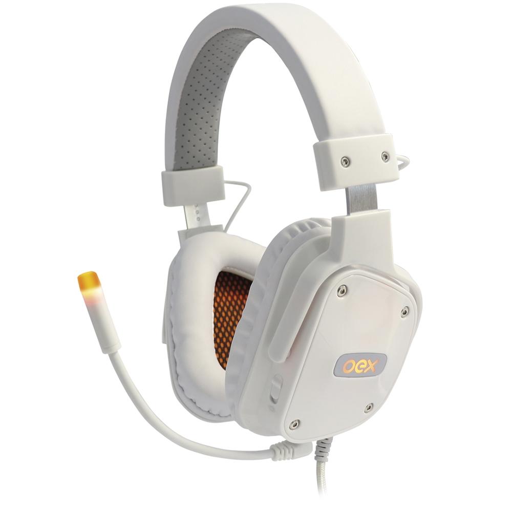 HEADSET GAMER OEX 7.1 BRANCO SHIELD HS409