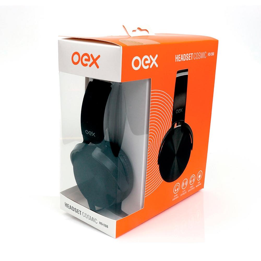 HEADSET COSMIC PRETO HS208