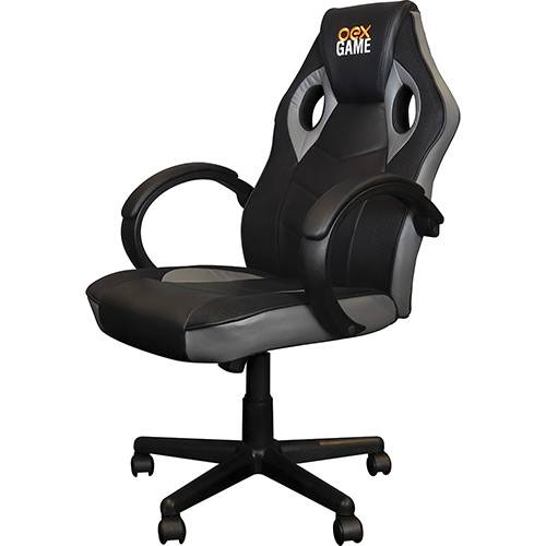 CADEIRA GAMER OEX BRANCO/CINZA GC200
