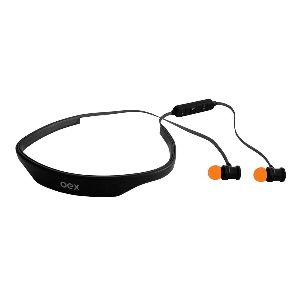 HEADSET LIVE PRETO/LARANJA HS302