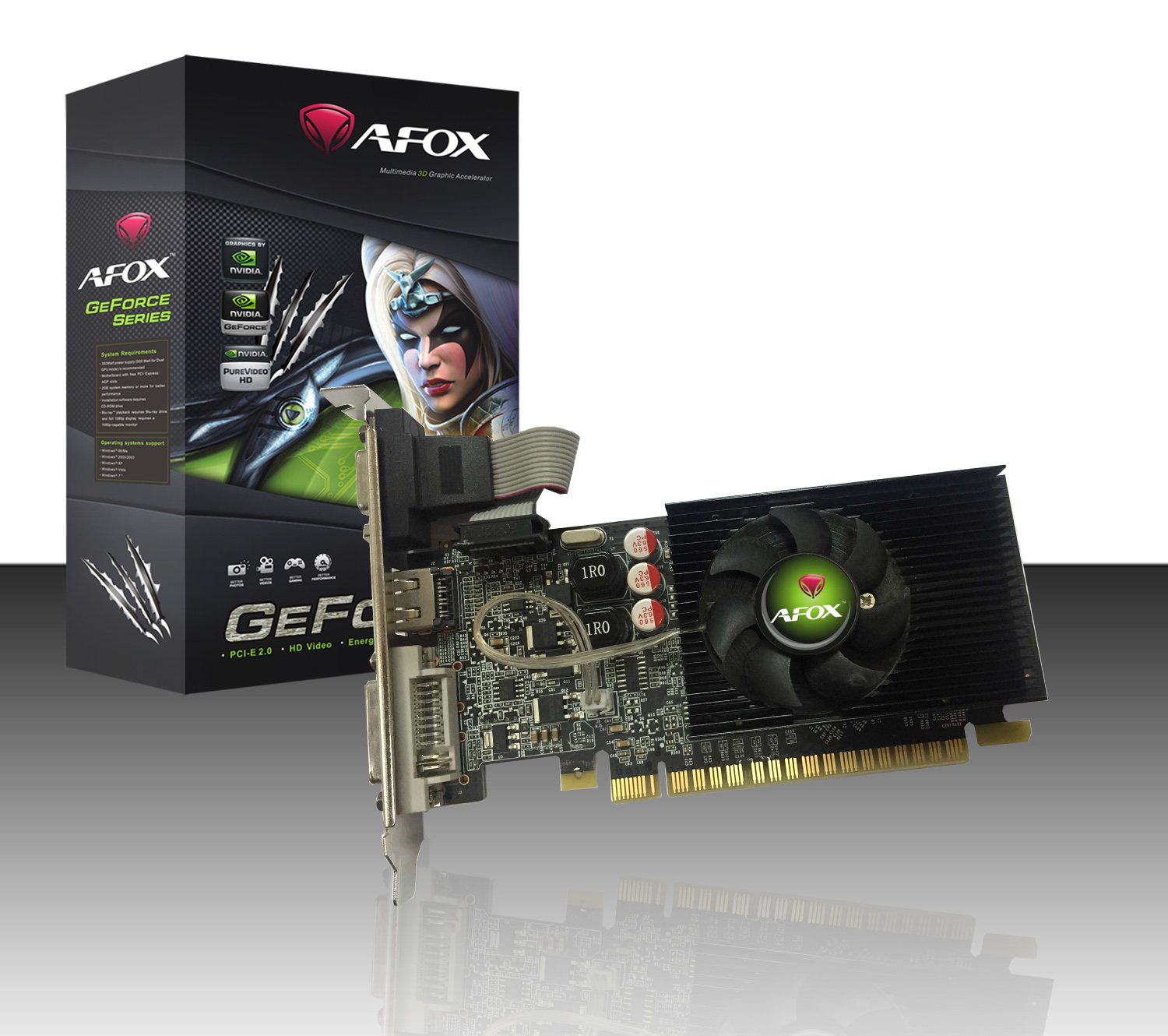 PLACA DE VIDEO 1 GB GT 210 GEFORCE DDR3 (AF210-1024D3L8)