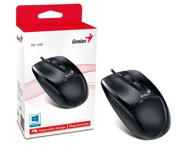 MOUSE USB GENIUS DX-150X PRETO (31010231100)