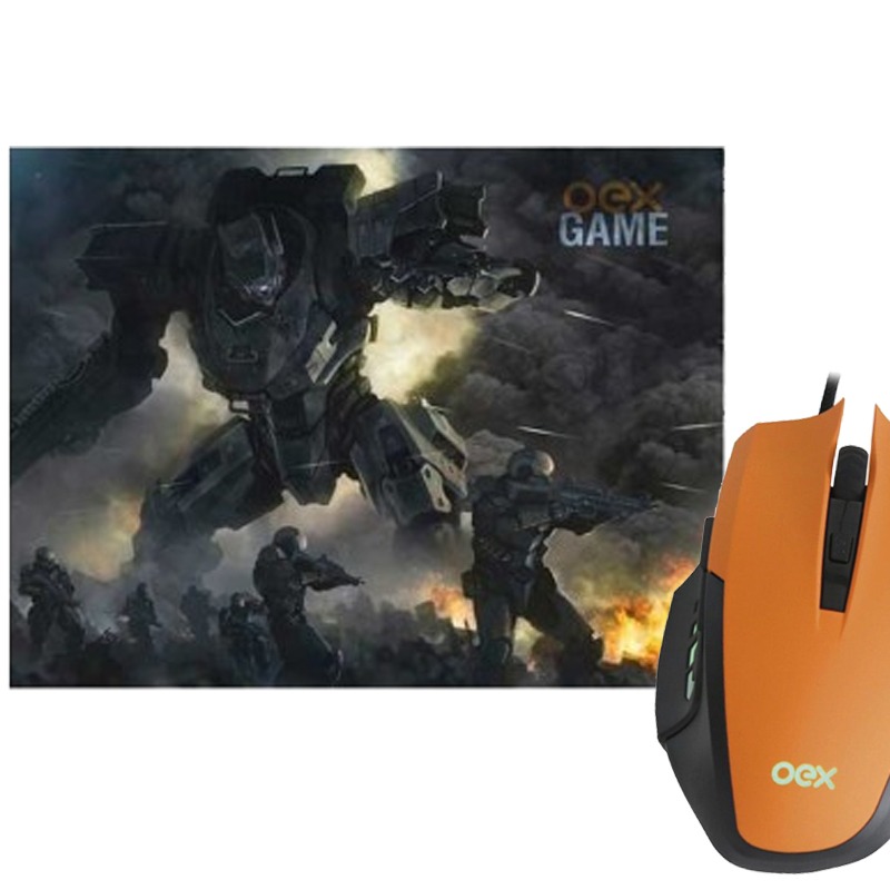 MOUSE USB+MOUSEPAD GAMER COMBO CLASH (MC103)