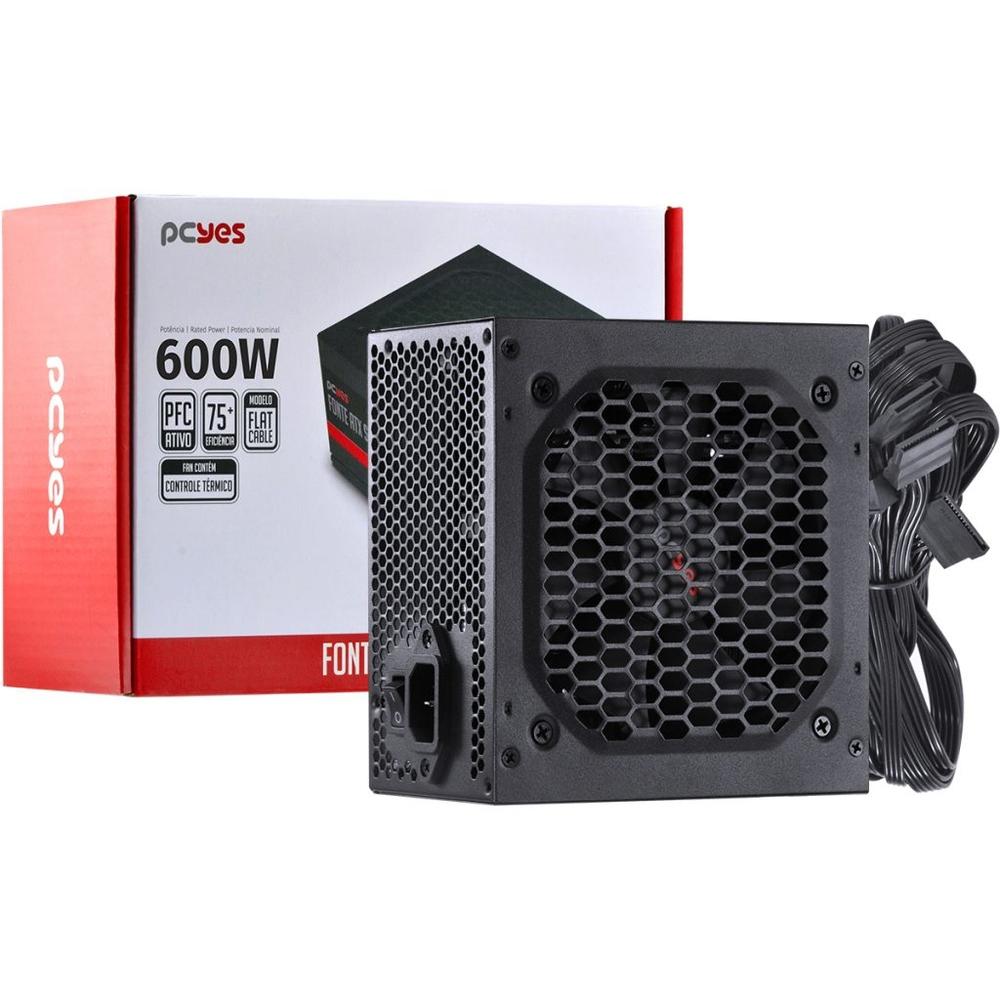 FONTE ATX  600W REAL SPARK 75+ (PXSP600WPT)