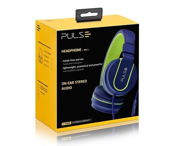 HEADPHONE PULSE ON-EAR HEADPHONE AZUL/VERDE (PH162)