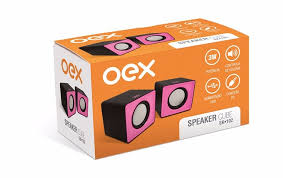 CX SOM PORTATIL BLUETOOTH CUBE PRETO/ROSA SK102