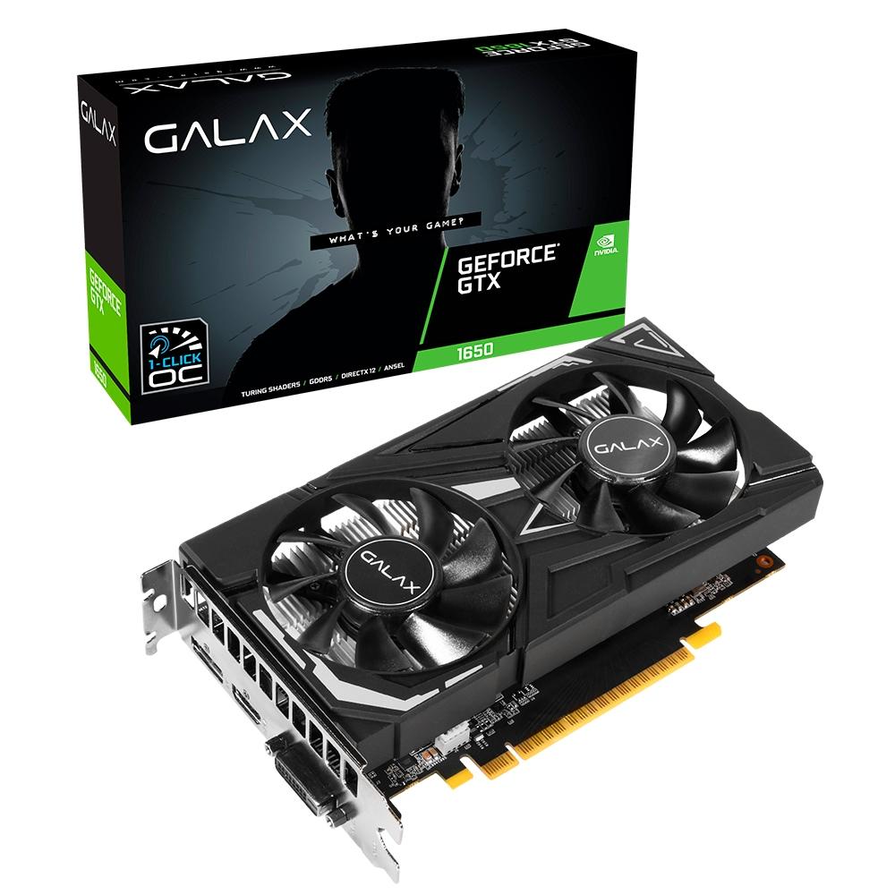 PLACA DE VIDEO 4 GB GTX 1650 GEFORCE EX 1 CLICK OC GDDR6 (65SQL8DS66E6)