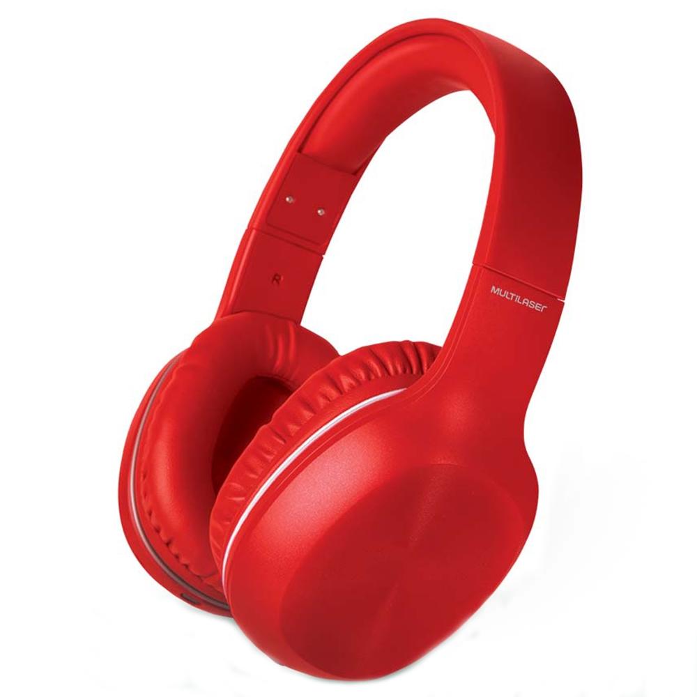 HEADPHONE BLUETOOTH MULTILASER POP VERMELHO (PH248)