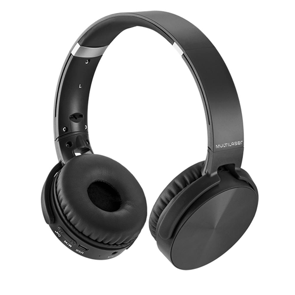 HEADPHONE BLUETOOTH MULTILASER PREMIUM BT/SD/FM PRETO (PH264)