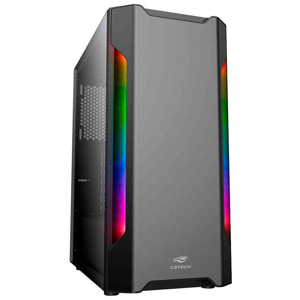 GABINETE 1 BAIA GAMER MT-G680SBK|MIDTOWER|RGB|LATERALEMVIDRO