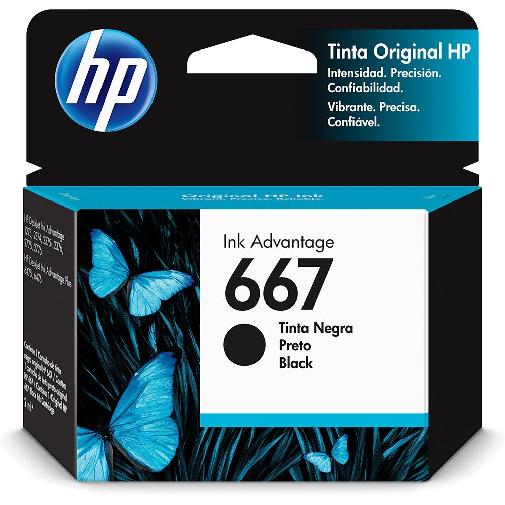 CARTUCHO HP 3YM79AL PRETO 667 (2 ML)