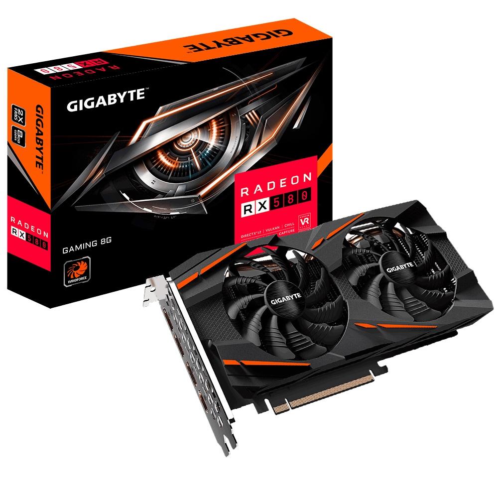 PLACA DE VIDEO 8 GB RX 580 RADEON GDDR5 (GV-RX580GAMING-8GD)