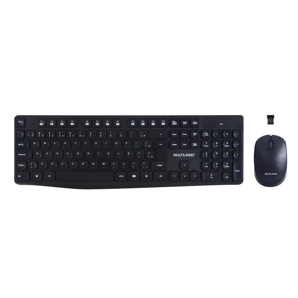 TECLADO+MOUSE WIRELESS MULTILASER (TC244)