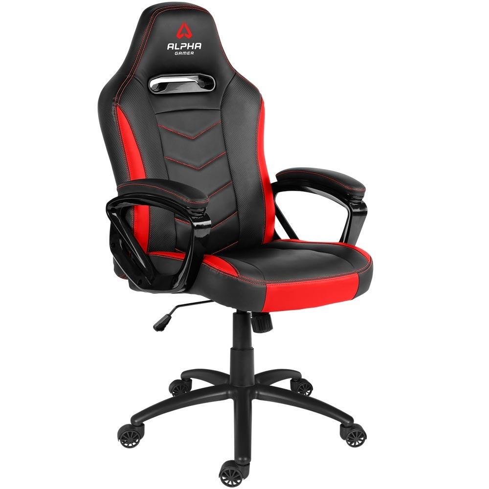 CADEIRA GAMER ALPHA GAMER KAPPA BLACK RED