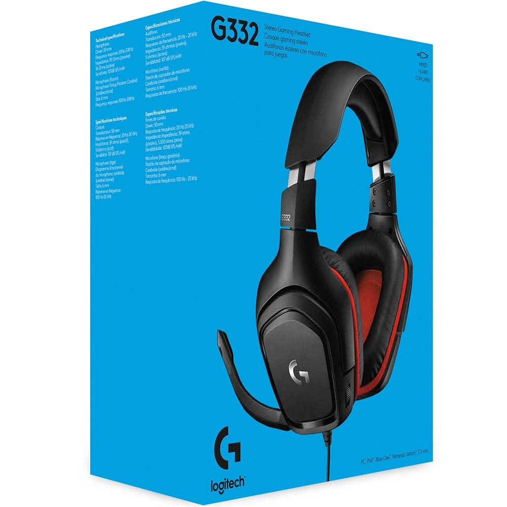 HEADSET GAMER LOGITECH G332 - 981-000755