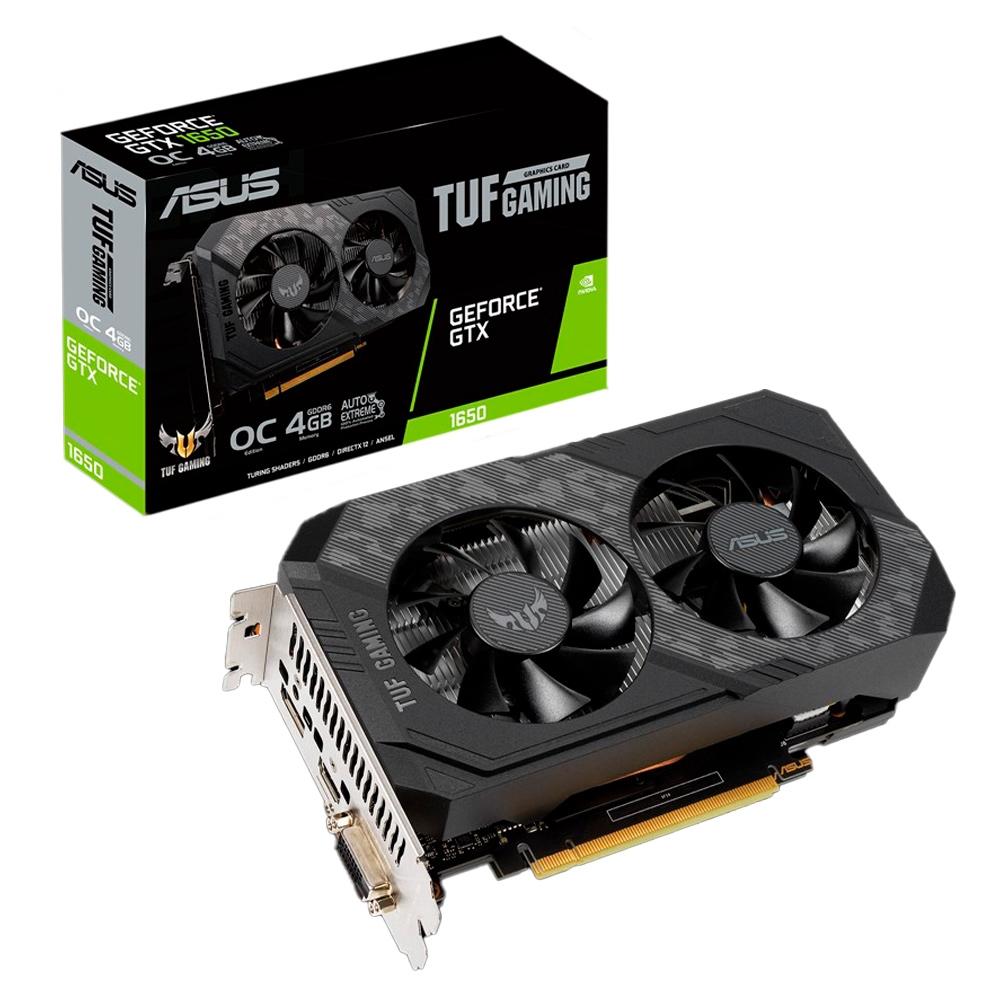 PLACA DE VIDEO 4 GB GTX 1650 GEFORCE DDR6 (TUF-GTX1650-O4GD6-P-GAMING)