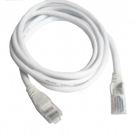 CABO DE REDE-4P- 5MTS PLUS CABLE CAT5E BRANCO - PC-ETHU50WH