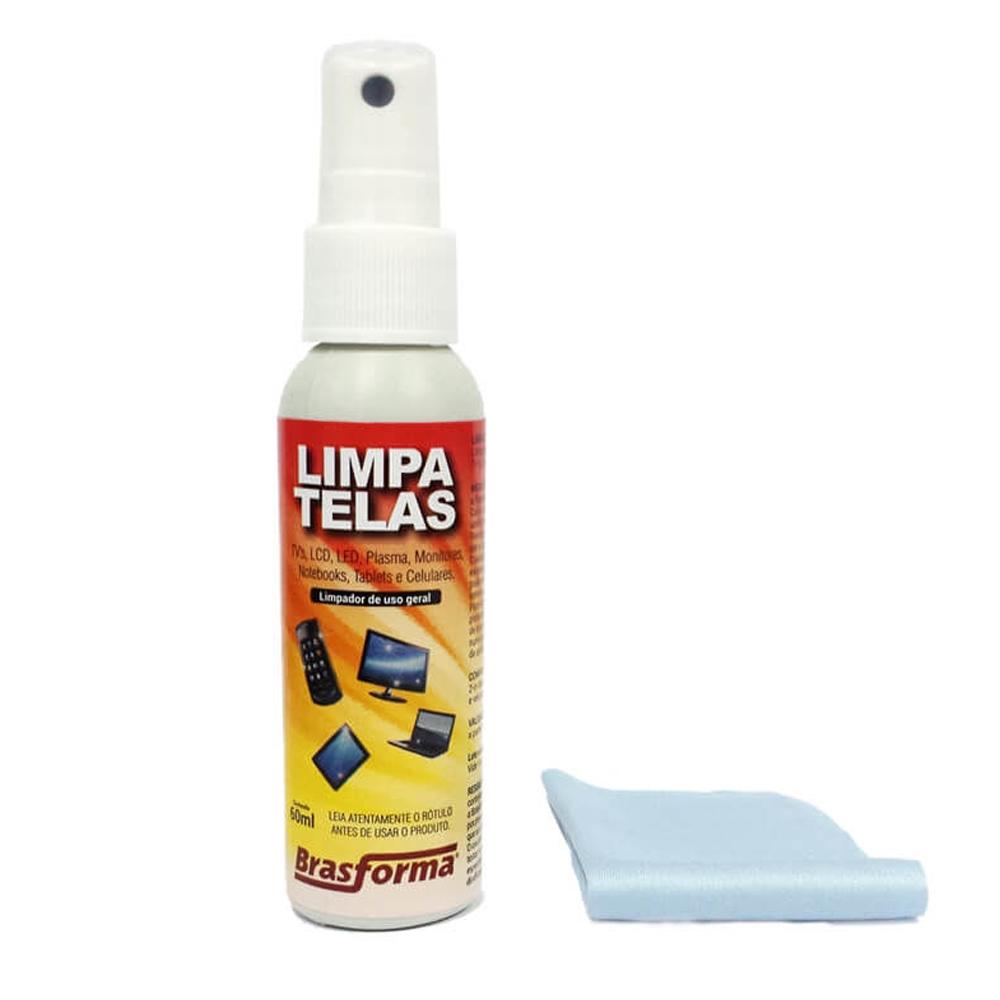 KIT LIMPA TELAS TVS MONITORES NOTEBOOKS E CELULARES BRASFORMA  - ALT0.2