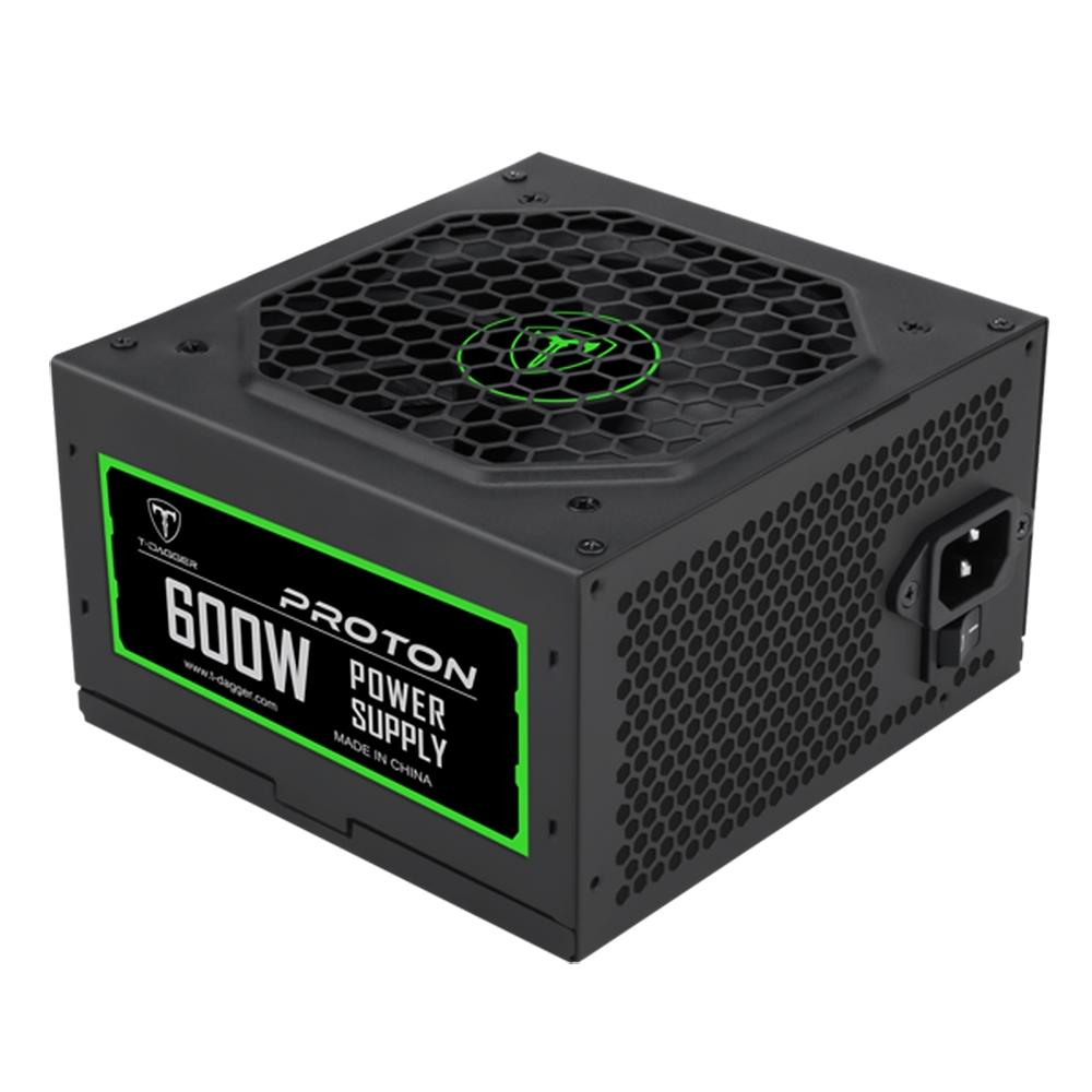 FONTE ATX  600W REAL T-DAGGER BIVOLT PRETO - T-TPS202