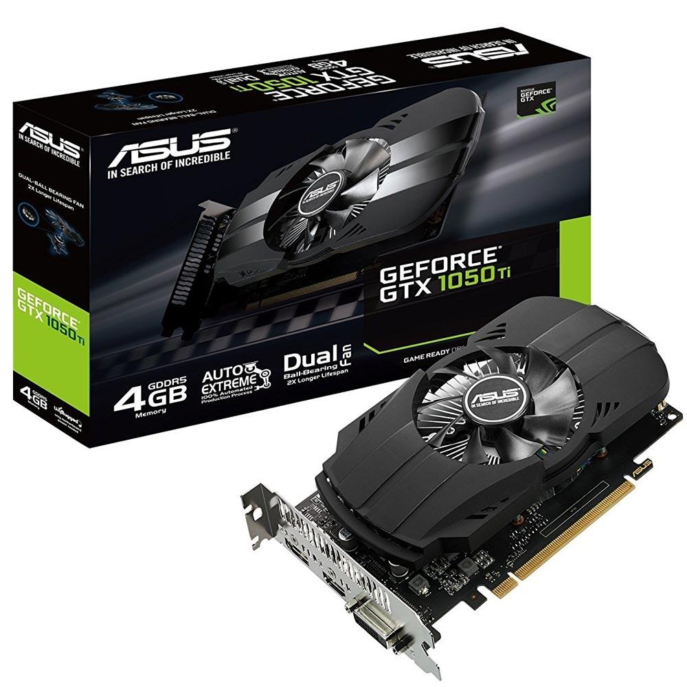 PLACA DE VIDEO 4 GB GTX 1050TI GEFORCE PHOENIX DDR5 (PH-GTX1050TI-4G)
