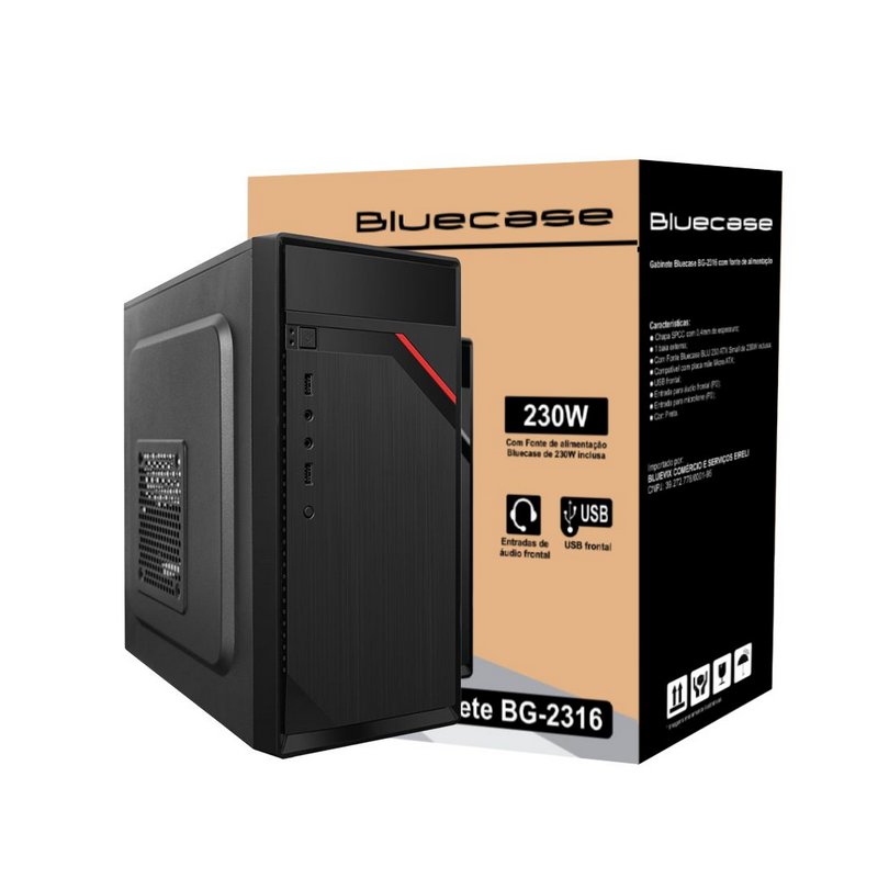GABINETE BLUECASE BG-2316 - BG2316GCASE