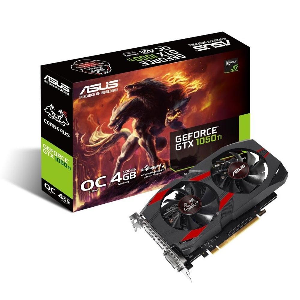 PLACA DE VIDEO 4 GB GTX 1050TI OC GEFORCE CERBERUS DDR5 (GTX1050TI-O4G)