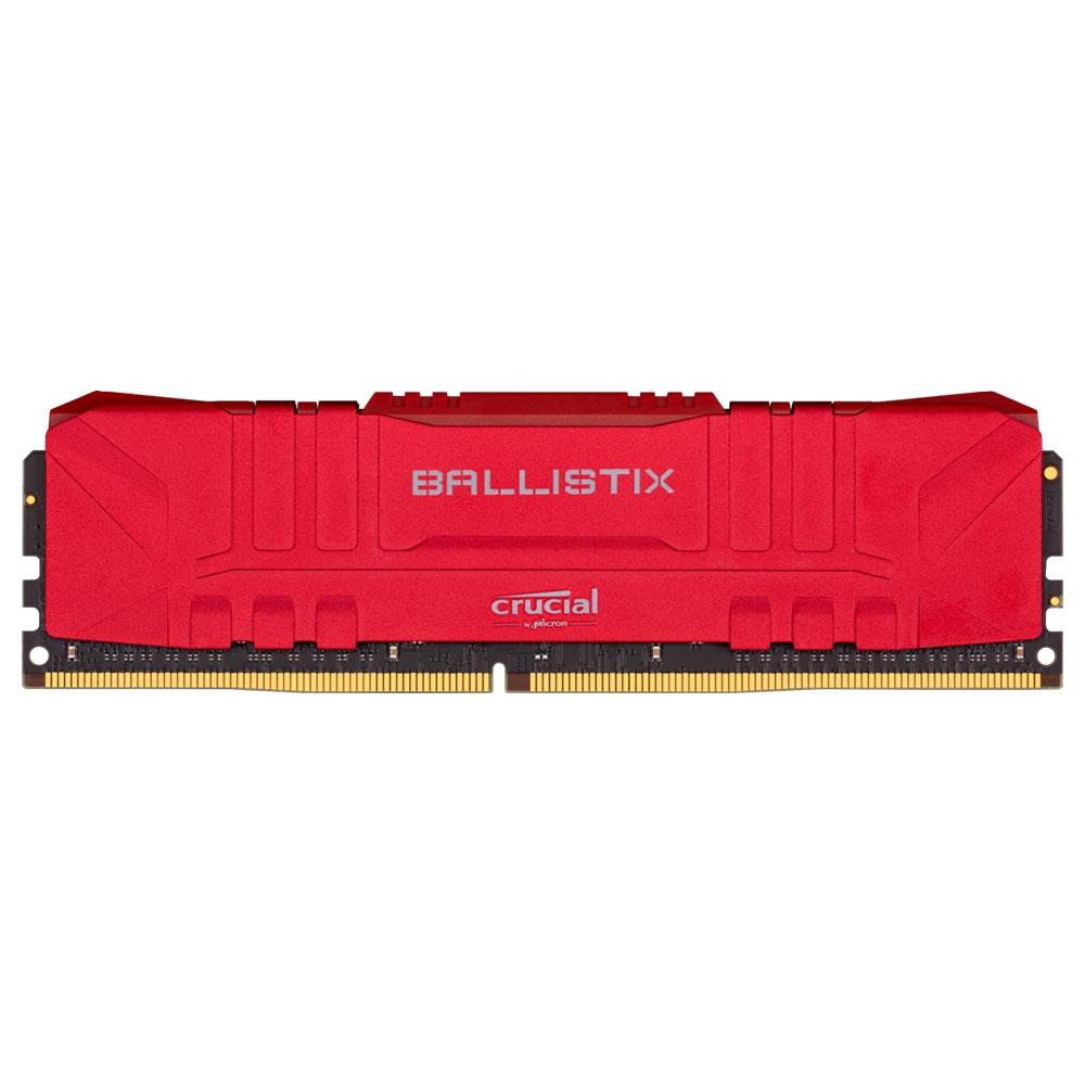 MEM DDR4  8GB/3000 CRUCIAL BALLISTIX VERMELHO  - BL8G30C15U4R