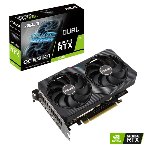 PLACA DE VIDEO 12GB GEFORCE RTX 3060 OC DDR6 (DUALRTX3060O12GB)