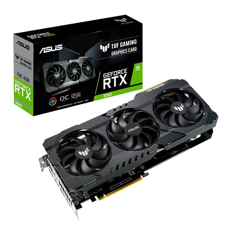 PLACA DE VIDEO 12GB GEFORCE RTX V2  3060 OC DDR6 (TUFRTX3060O12GV2GAMING)