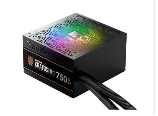 FONTE ATX  750W GAMDIAS  KRATOS RGB 80 PLUS BRONZE M1-750B