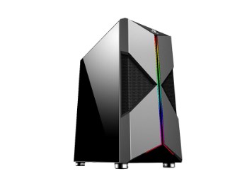 GABINETE GAMER MID TOWER RGB HOLD PRETO 70571