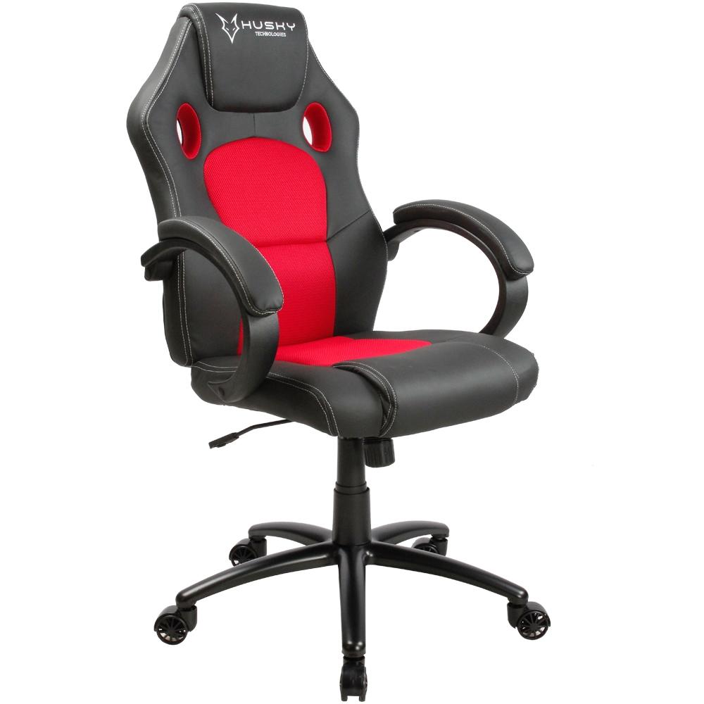 CADEIRA GAMER HUSKY SNOW BLACK/RED - HSN-BR
