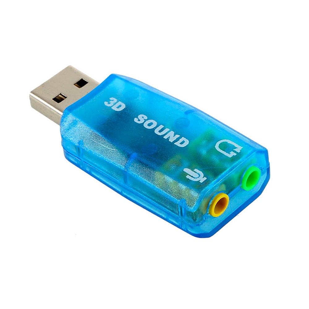 ADAPTADOR USB A MACHO X ÁUDIO E FONE AZUL - 7418