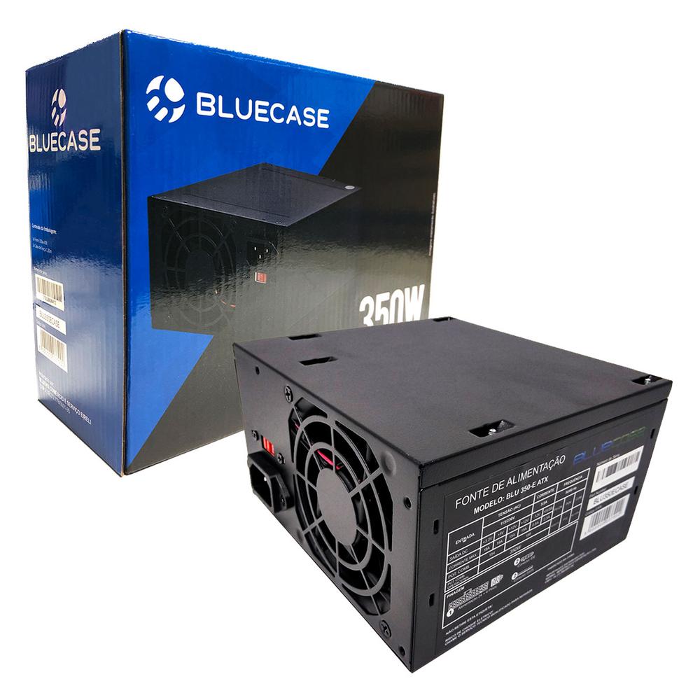FONTE ATX  350W BLUECASE - (BLU350-E ATX)