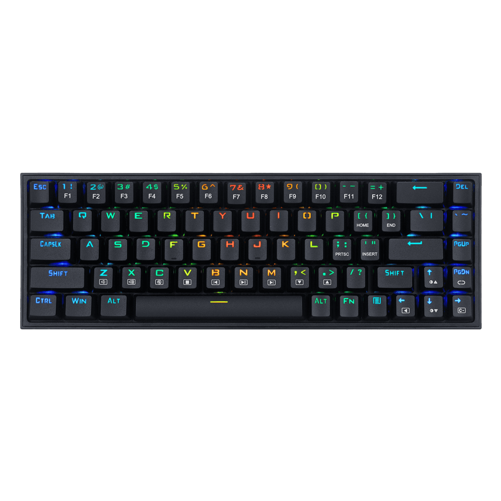 TECLADO MECANICO GAMER CASTOR RGB PRETO 