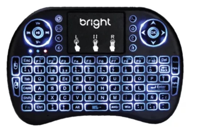 MINI TECLADO SEM FIO RETROILUMINADO