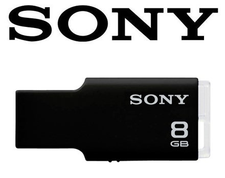 PEN DRIVE  8 GB SONY MICROVAULT PRETO