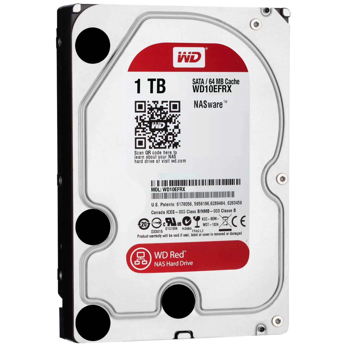 HD 1 TB SATA III WESTERN DIGITAL(RED) WD10EFRX