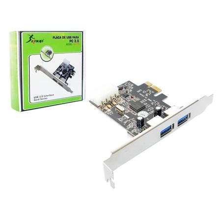 PLACA PCI-E USB C/ 2 SAIDAS USB 3.0 - HB-T75 (PC0040)