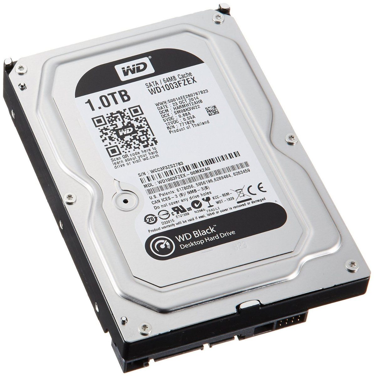 HD 1 TB SATA III WESTERN DIGITAL(BLACK) WD1003FZEX